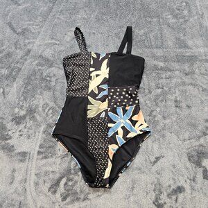 Nani swimwear Patchwork one piece swimsuit womens XS tropical beach